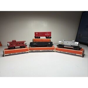 Lot of 4: Vintage Lionel Train Metal Cars w/ Orig Boxes 6014, 6257, 6462, 6465